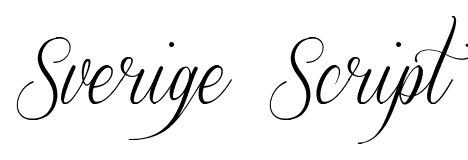 Sverige Script font